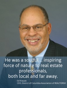 The DC real estate community lost one of its most important members when longtime DC Real Estate Commissioner Tony Duncanson passed away June 28th. 